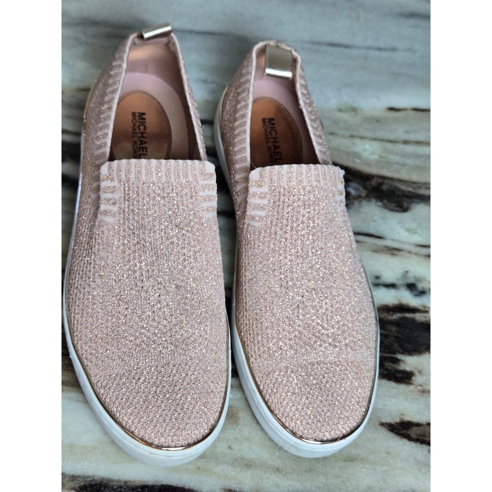 Michael Kors Blush Pink Slip-On Sneakers - Picture 3 of 12